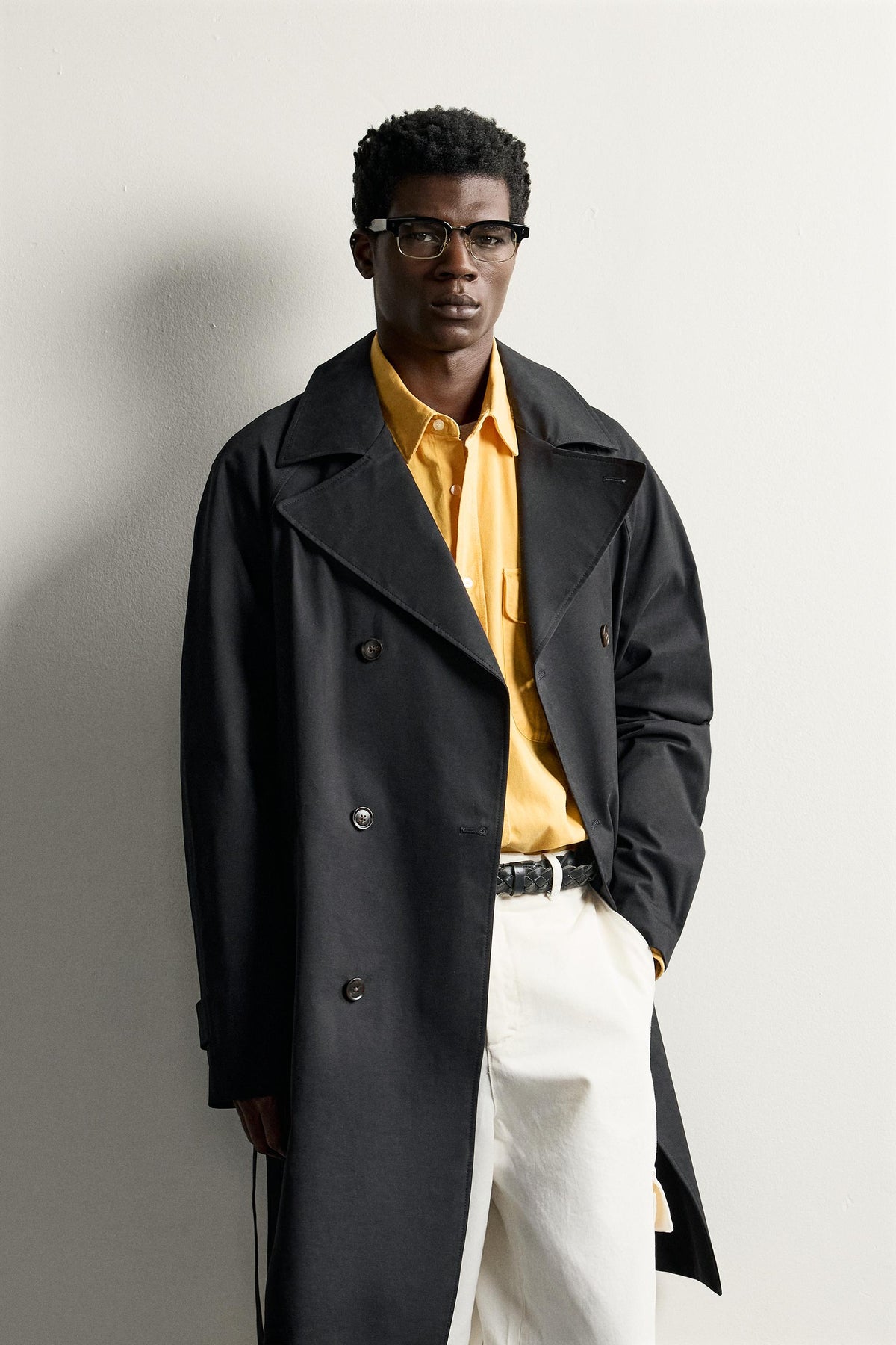 REGULAR FIT WATER-REPELLENT TRENCH COAT